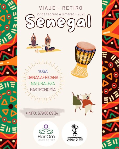 27 febrero a 6 de marzo 2026 Retiro de Yoga Hariom en Senegal con Kansala Ta Toto 27 febrero a 6 de marzo 2026 Retiro de Yoga Hariom en Senegal con Kansala Ta Toto